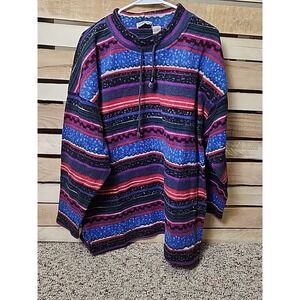 Vintage Stefano International Crazy Pattern Knitted Sweater Size 26/28